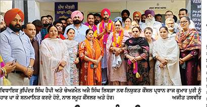 ਰਾਜ ਕੁਮਾਰ ਪੁਰੀ ਸਰਬਸੰਮਤੀ ਨਾਲ ਨਗਰ ਕੌਂਸਲ ਬਸੀ ਪਠਾਣਾਂ ਦੇ ਪ੍ਰਧਾਨ ਬਣੇ 