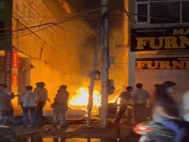 ਬਲਟਾਣਾ ਫਰਨੀਚਰ ਮਾਰਕੀਟ 'ਚ ਮੁੜ ਲੱਗੀ ਅੱਗ