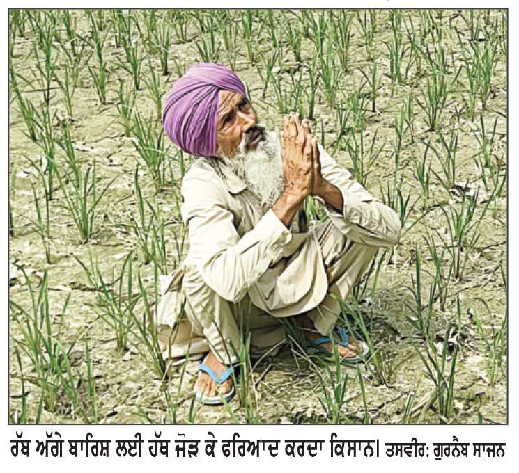  ਪੰਜਾਬ ’ਚ ਮੀਂਹ ਨਾ ਪੈਣ ਕਾਰਨ ਸੋਕੇ ਵਰਗੀ ਸਥਿਤੀ ਬਣਨ ਦੇ ਆਸਾਰ
