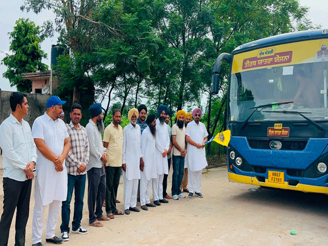 ਮੁੱਖ ਮੰਤਰੀ ਤੀਰਥ ਯਾਤਰਾ ਯੋਜਨਾ: ਡੇਰਾਬੱਸੀ ਹਲਕੇ ਤੋਂ 88ਵੀਂ, 89ਵੀਂ ਤੇ 90ਵੀਂ ਬੱਸ ਰਵਾਨਾ