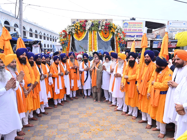 ਮੀਰੀ ਪੀਰੀ ਖਾਲਸਾ ਮਾਰਚ ਗੁਰਦੁਆਰਾ ਸ੍ਰੀ ਦਰਬਾਰ ਸਾਹਿਬ ਤਰਨਤਾਰਨ ਸਾਹਿਬ ਤੋਂ ਅਗਲੇ ਪੜਾਅ ਲਈ ਰਵਾਨਾ ਹੋਇਆ 