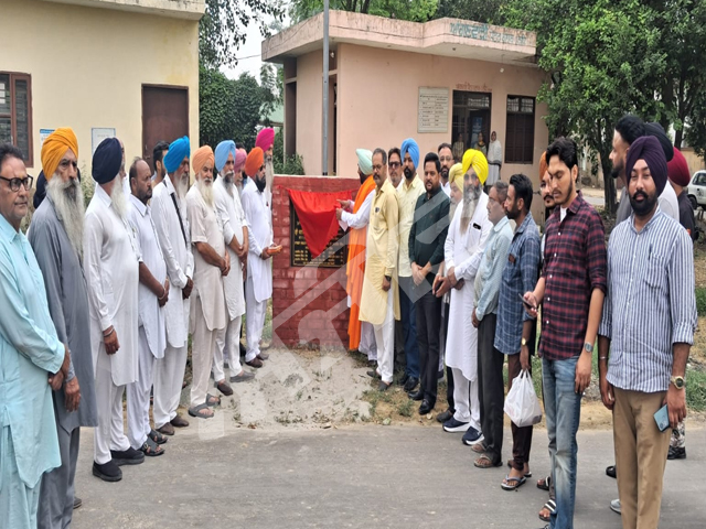 ਵਿਧਾਇਕ ਸੰਗੋਵਾਲ ਨੇ ਧਾਂਦਰਾ ਲਿੰਕ ਸੜਕ ਦਾ ਕੀਤਾ ਉਦਘਾਟਨ