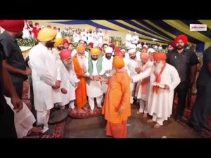 ਸ੍ਰੀ  ਗੁਰੂ ਰਵਿਦਾਸ ਜੀ ਬਾਣੀ ਅਧਿਐਨ ਕੇਂਦਰ ਦਾ ਨੀਂਹ ਪੱਥਰ ਰੱਖਣ ਮੌਕੇ CM Bhagwant Mann, ਡੇਰਾ ਸੱਚਖੰਡ ਬੱਲਾਂ ਤੋਂ Live