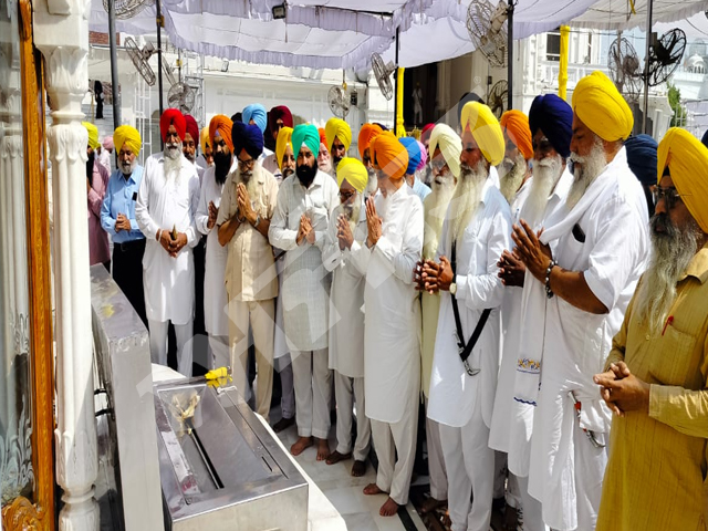 ਸ਼੍ਰੋਮਣੀ ਅਕਾਲੀ ਦਲ ਪੁਨਰ ਸਰਜੀਤ ਵਲੋਂ ਗੁਰਦੁਆਰਾ ਸੁਧਾਰ ਲਹਿਰ 2 ਤਹਿਤ  5ਵੇਂ ਦਿਨ ਸ੍ਰੀ ਅਕਾਲ ਤਖ਼ਤ ਸਾਹਿਬ ਸਨਮੁੱਖ ਅਰਦਾਸ