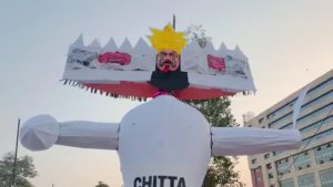 ਰਵਨੀਤ ਸਿੰਘ ਬਿੱਟੂ ਨੇ ਲੁਧਿਆਣਾ 'ਚ ਫੂਕਿਆ ਚਿੱਟਾ ਰਾਵਣ