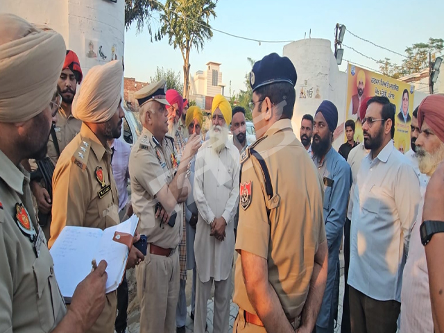 ਲੋਕ ਮਿਲਣੀ ਦੀਆਂ ਤਿਆਰੀਆਂ ਦਾ ਜਾਇਜ਼ਾ ਲੈਣ ਪਿੰਡ ਕਮਾਲਪੁਰਾ ਪਹੁੰਚੇ ਡੀ.ਆਈ.ਜੀ. ਸੰਦੀਪ ਗੋਇਲ